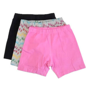 Mightly Girls Gray Hearts | Pink | Black Shorts size: 8 Years